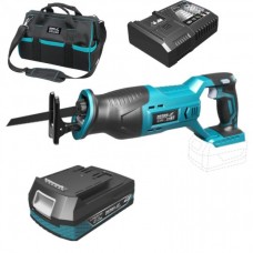 Dedra Set Fierastrau tip sabie SAS+ALL cu acumulator Li-Ion 18V 2.0Ah incarcator rapid 125W si geanta